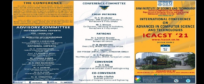 INTERNATIONAL CONFERENCE ON ADVANCES IN COMPUTER SCIENCE AND TECHNOLOGIES