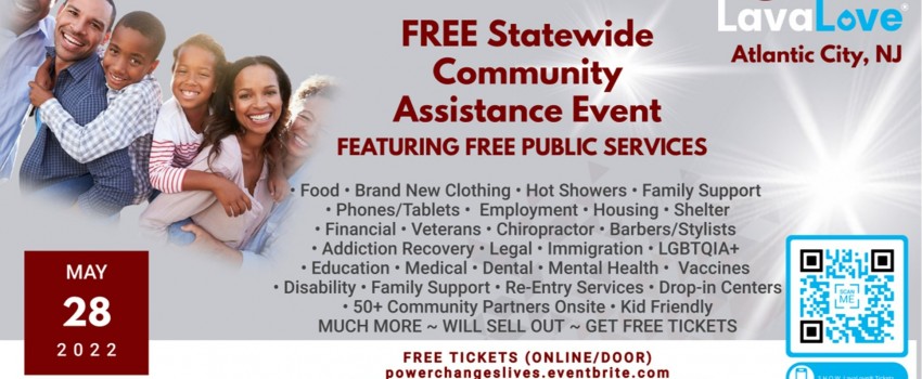 S.H.O.W. LavaLove® (Atlantic City, NJ): Free Food, Free Clothing, Free Services