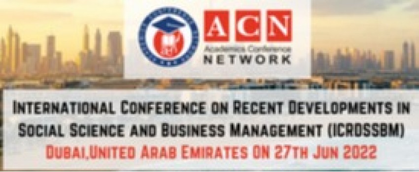 International Conference on Recent Developments in Social Science and Business Management (ICRDSSBM)
