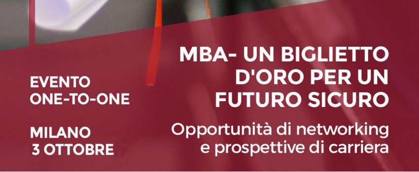 Assicurati il futuro con Access MBA. Milano, il 3 ottobre
