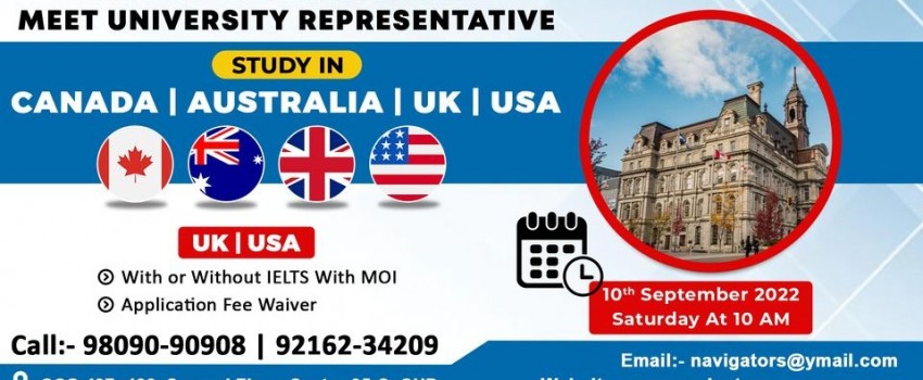 Navigators Overseas's Study Abroad Mega Education Seminar 2022 in Chandigarh