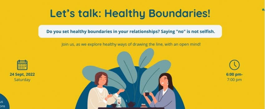 Let’s talk: Healthy Boundaries!
