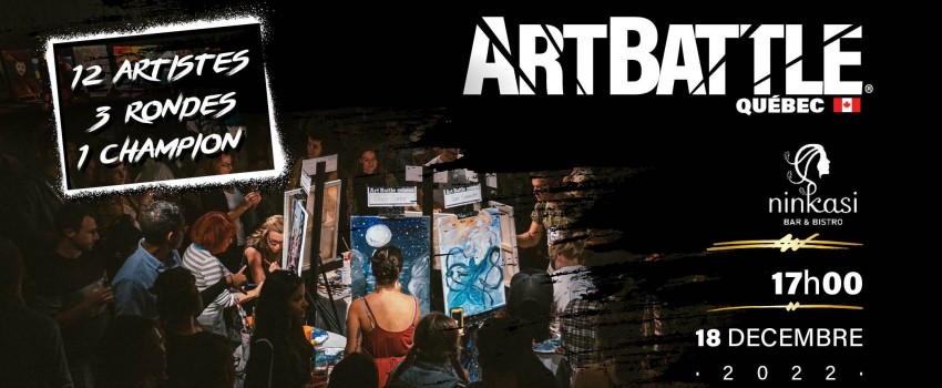 Art Battle Quebec City - 18 Decembre, 2022
