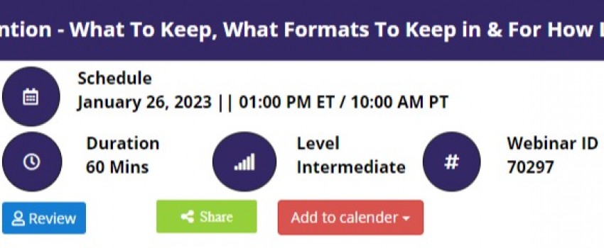 Payroll Record Retention - What To Keep, What Formats To Keep in & For How Long To Keep it?