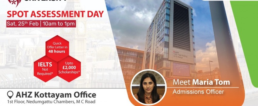 De Montfort University Spot Assessment Day - AHZ Associates Kottayam - AHZ Associates