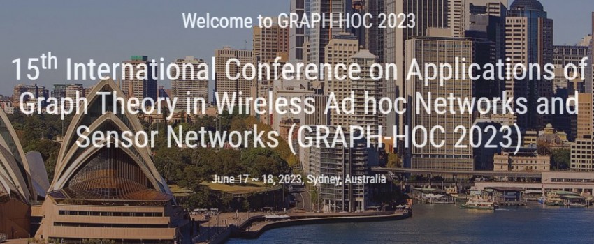 15th International Conference on Applications of Graph Theory in Wireless Ad hoc Networks and Sensor Networks (GRAPH-HOC 2023)