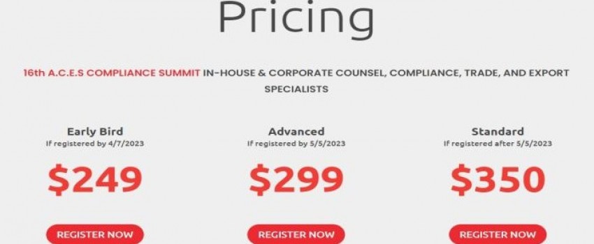 The 16th ACES Compliance Summit