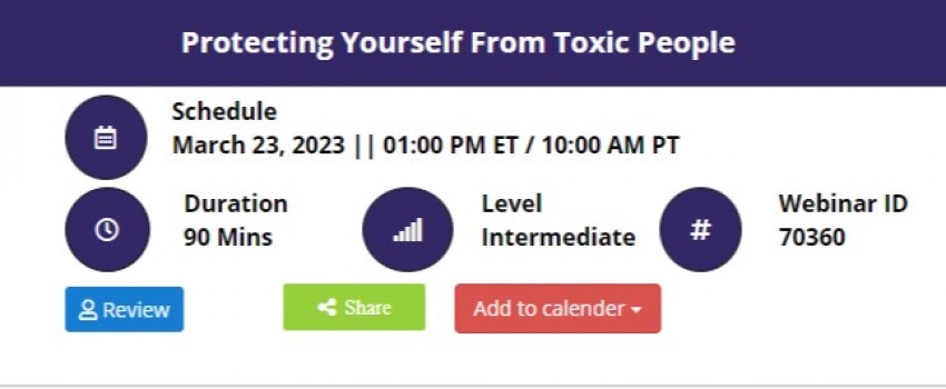 Protecting Yourself From Toxic People