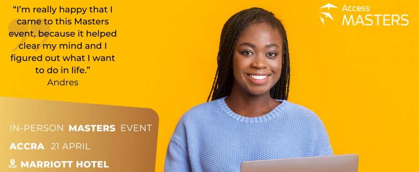 Free Access Masters In-Person Event In Accra On 21 April 