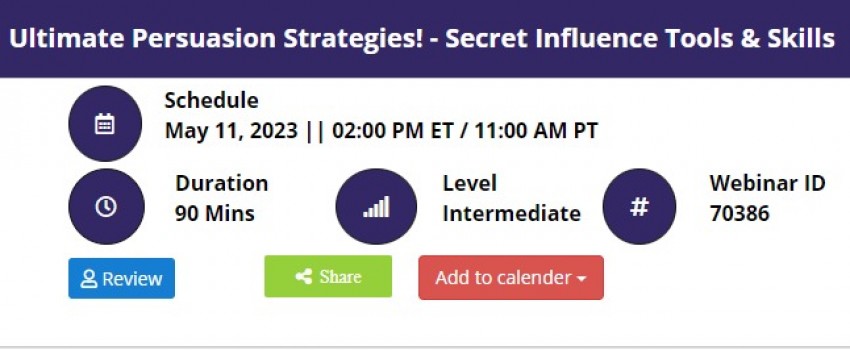 Ultimate Persuasion Strategies! - Secret Influence Tools & Skills