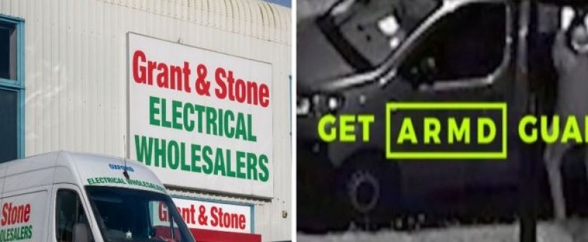 Anti-tool theft demo day at Grant and Stone Electrical Wholesalers in Maidenhead