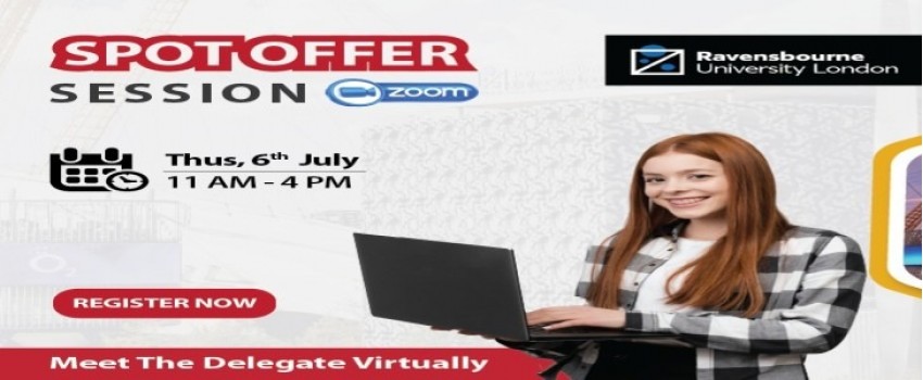 Virtual Spot Offer Session with Ravensbourne University London!
