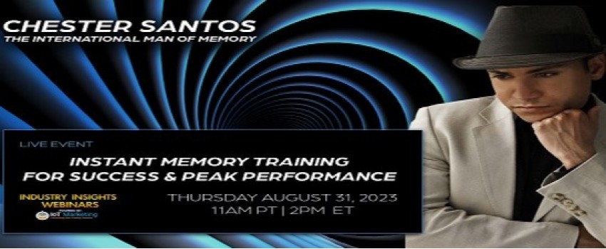 Instant Memory Training for Success & Peak Performance