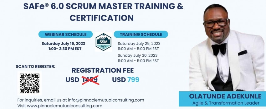 SAFe® 6.0 Scrum Master Free Webinar 2023