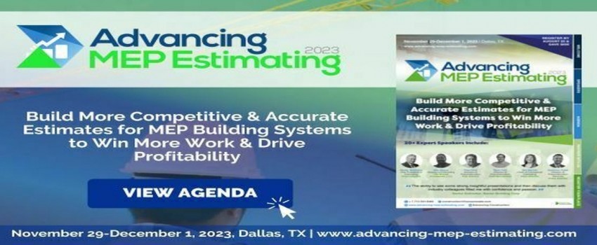 Advancing MEP Estimating 2023