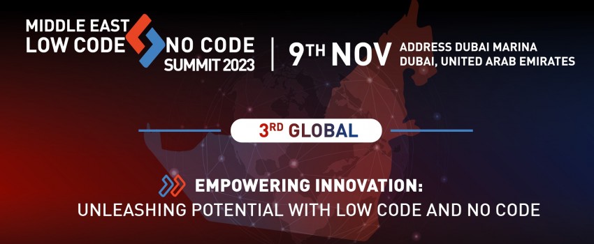 LOW CODE - NO CODE SUMMIT 2023 - UAE Edition