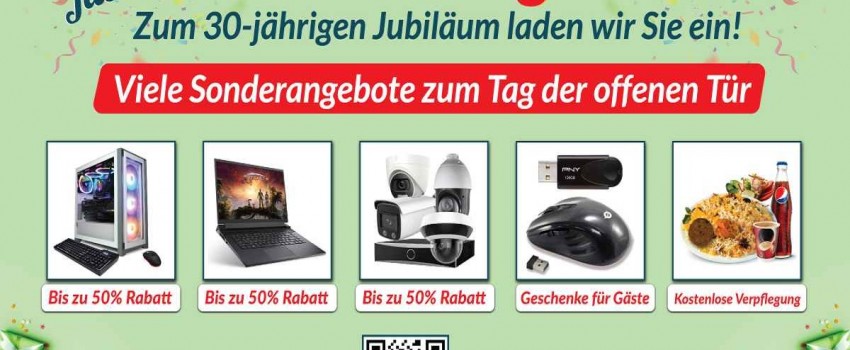 CLS-Computer feiert das 30-jährige Jubiläum mit fantastischen Angeboten und beeindruckender Präsenz