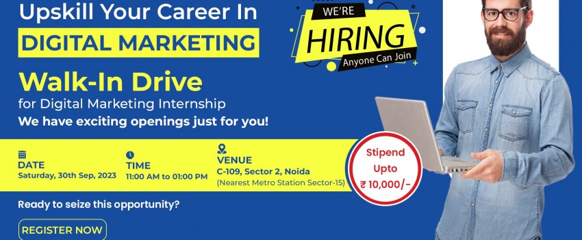 Unlock Your Digital Marketing Journey! Join Our Walk-in Drive