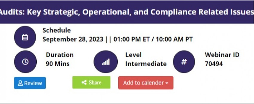 HR Audits: Key Strategic, Operational, and Compliance Related Issues
