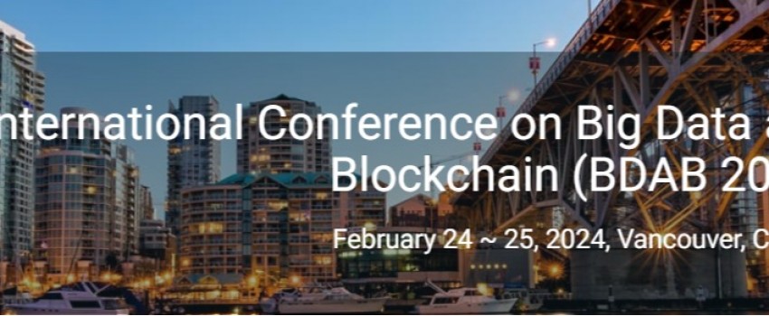 5th International Conference on Big Data and Blockchain (BDAB 2024)
