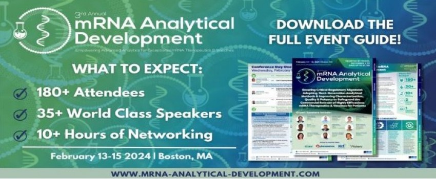 3rd mRNA Analytical Development Summit 2024