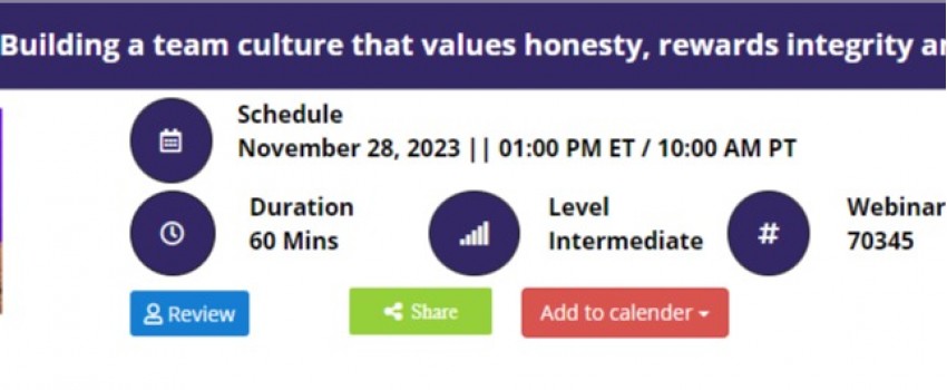 Straight Talk - Building a team culture that values honesty, rewards integrity and encourages candor