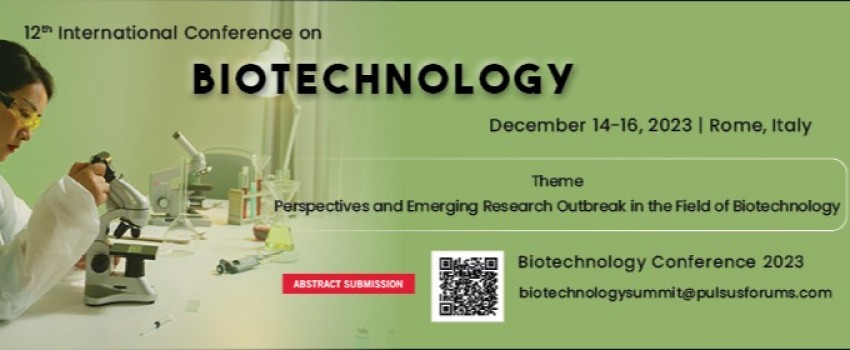 12th International Conference on Biotechnology