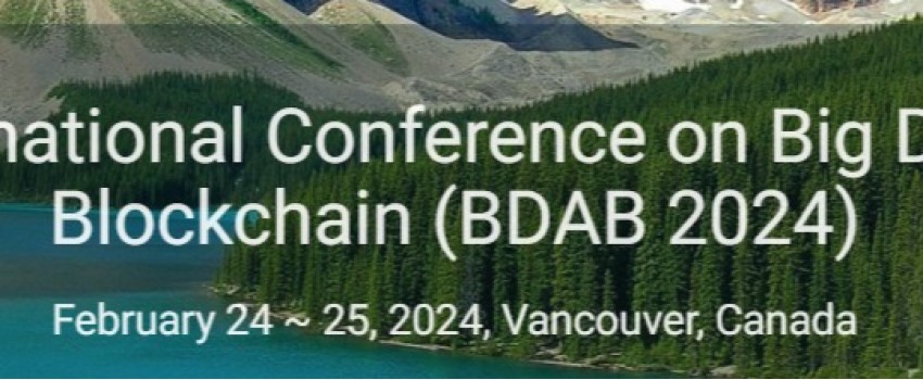 5 th International Conference on Big Data and Blockchain (BDAB 2024)