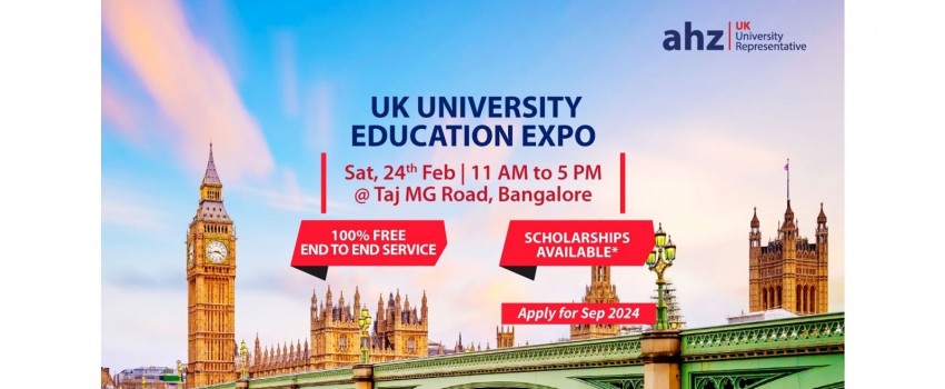 Top UK University Education Expo 2024 in Bangalore!