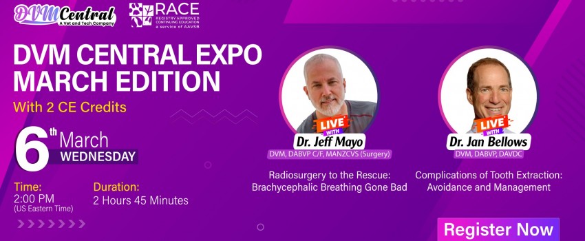 Join us at the DVM Central Expo: March Edition on March 6, 2024, at 2:00 PM EST