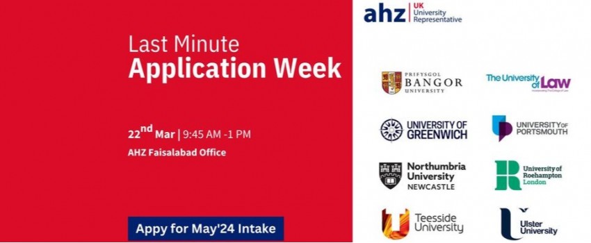 Last Minute Application Week @ AHZ Faisalabad Office