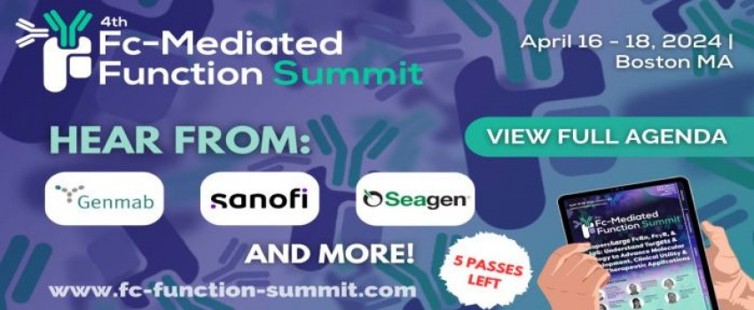 4th Fc-Mediated Function Summit (REGISTRATION ALMOST CLOSING)