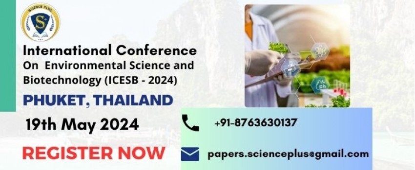 International Conference on Environmental Science and Biotechnology (ICESB - 2024)