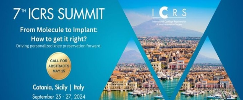 7th ICRS Summit: From Molecule to Implant: Driving personalized knee preservation forward