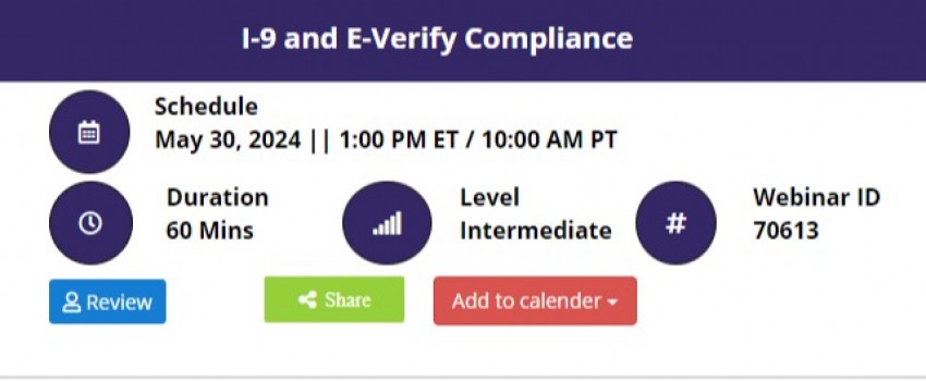 I-9 and E-Verify Compliance