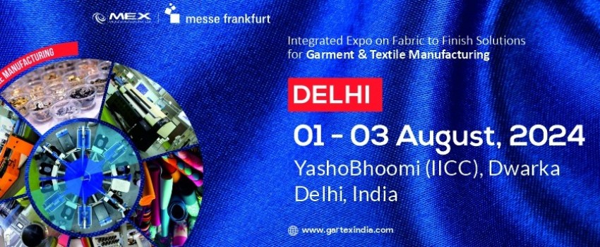 Gartex Texprocess India | 01-02-03 August 2024| YashoBhoomi (IICC) Dwarka, New Delhi, India