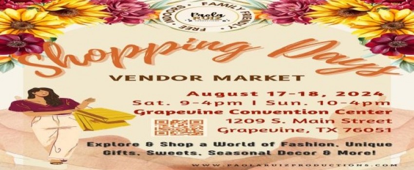Shopping Days Vendor Market