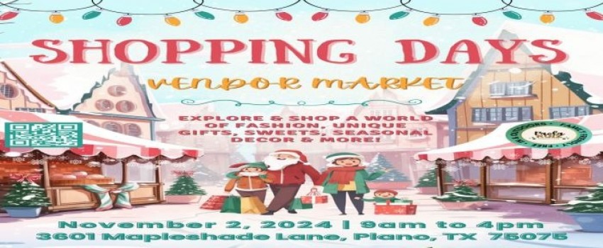 Shopping Days Vendor Market - Christmas