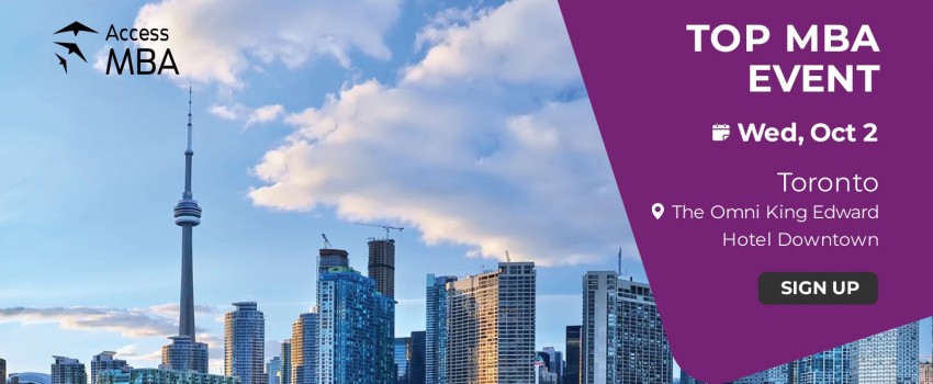 Access MBA in-person event on October 2nd in Toronto