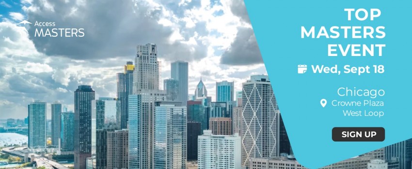 Access Masters in-person event in Chicago on September 18th