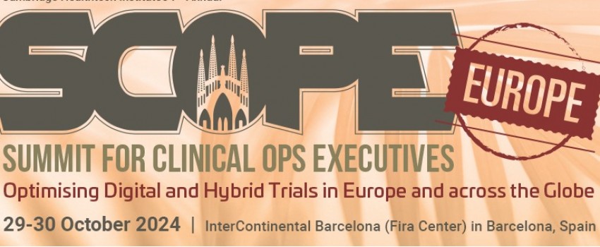SCOPE Europe - Summit for Clinical Operations Executives 2024 