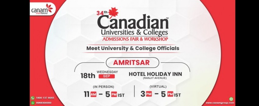 Canadian Universities & Colleges Admissions Fair & Workshop