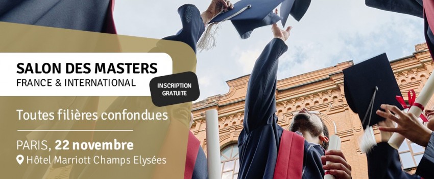 CHOISISSEZ LE MASTER DE VOS RÊVES LE 22 NOVEMBRE