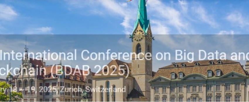6th International Conference on Big Data and Blockchain (BDAB 2025)