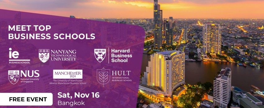 HEAD TOWARDS YOUR NEW LIFE AT THE ACCESS MBA EVENT IN BANGKOK, 16 NOVEMBER