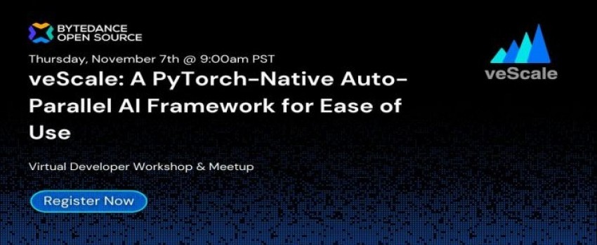 veScale - A PyTorch-Native Auto-Parallel AI Framework Workshop