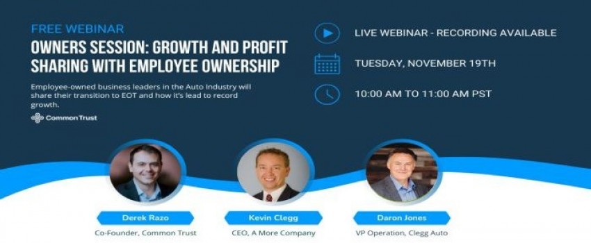 Owners Session: Profit Sharing And Growth With Employee Ownership