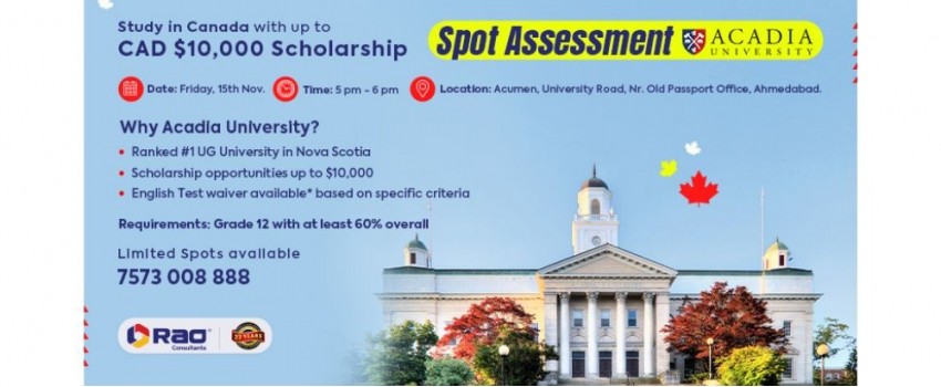 Acadia University Spot Assessment - Rao Consultants