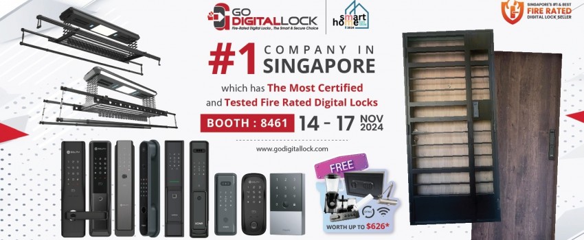 Singapore 2024 Smart Home Tech Show: Exclusive Discounts on Main Door & Gate Digital Locks