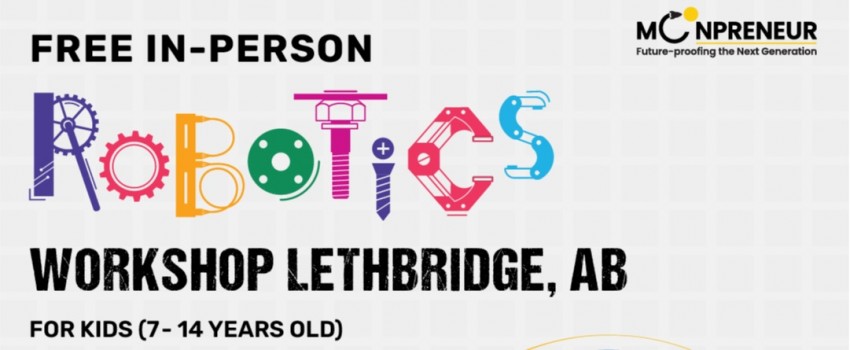 In-person Free Robotics Workshop in Lethbridge, AB by Moonpreneur